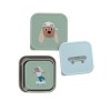 Assortiment snackdoosjes RVS - Snackbox set tiny team dog 